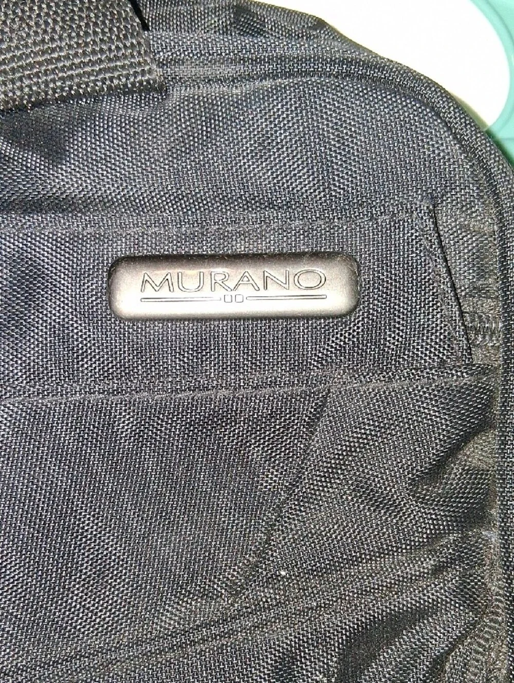 Murano Black Men's Travel Briefcase with Front Zip Pocket